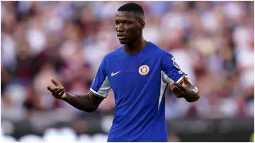 Chelsea's Moises Caicedo during the Premier League match at the London Stadium, London. Photo by John Walton.