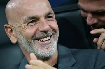 Stefano Pioli was all smiles after his team reach the last 16 of the Champions League