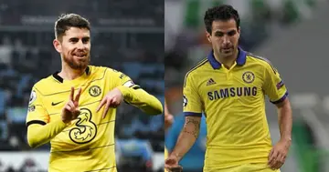 Chelsea fans likened Jorginho to former star Fabregas as the Italian midfield maestro dropped a classic assist. Photo credit: @ChelseaFC