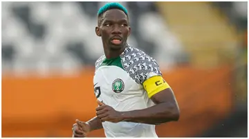 Kenneth Omeruo during the CAF Africa Cup of Nations group stage match between Guinea-Bissau and Nigeria. Photo: Ulrik Pedersen.