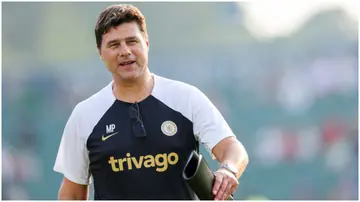 Mauricio Pochettino during a pre-season training session at WakeMed Soccer Park. Photo by Matthew Ashton.