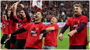 Bayer Leverkusen have gone 49 games unbeaten this season, the longest streak ever done in Europe. Photo: Federico Gambarini