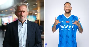 Bayern Munich legend, Paul Breitner and new Al-Hilal signing, Neymar Junior.