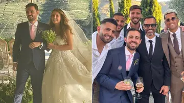 Bernardo Silva, Joao Cancelo, Manchester City, Ines Tomaz, Kyle Walker, Riyad Mahrez, Ruben Dias