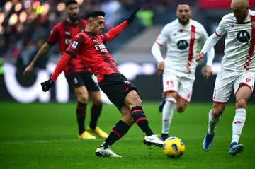 Tijjani Reijnders scored the opener for AC Milan in their 3-0 win over Monza