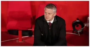 Man United boss Ole Gunnar Solskjaer cuts a dejected face during a previous match. Photo: Getty Images.
