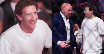 Mark Zuckerberg enjoyed watching the action at UFC 300.