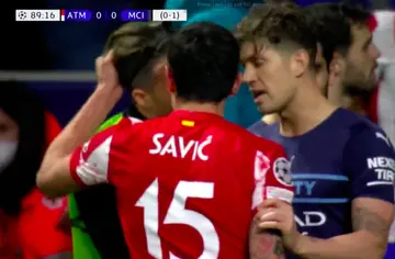 UEFA Champions League: Stevan Savic Pulls Jack Grealish's Hair in Moment of Madness