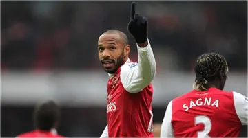 A file photo of Thierry Henry while in action for Arsenal. Photo: Stephen Pond.