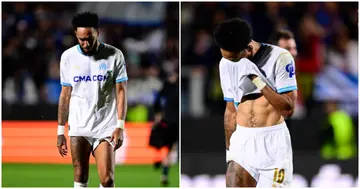 Aubameyang Breaks Down in 'Uncontrollable' Tears After Marseille's Europa  League Exit: Video
