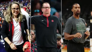 Milwaukee Bucks, Mike Budenholzer, Becky Hammon, Nick Nurse, Charles Lee, Mike D'Antoni, Frank Vogel, Giannis Antetokounmpo, Khris Middleton, Jrue Holiday, James Harden, Houston Rockets, Phoenix Suns, LeBron James, Anthony Davis