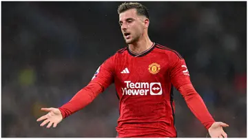 Mason Mount in action during the Premier League match between Manchester United and Wolves at Old Trafford. Photo by Matthew Peters.