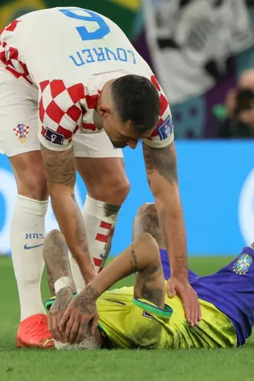 Brazil were knocked out despite Neymar giving them the lead against Croatia in extra time