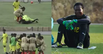 Female goalkeeper, Selina Abalansa with the national team. SOURCE: Twitter/ @ghanafaofficial