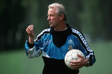 Head coach Giovanni Trapattoni of Juventus Turin gestures during the Training Session 