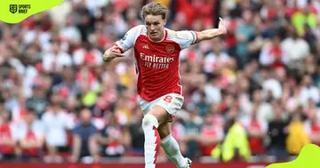 Martin Ødegaard of Arsenal in action