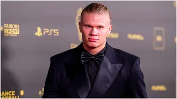 Erling Haaland during the Ballon Or 2023 Ceremony in Paris, France. Photo by Hugo Pfeiffer.