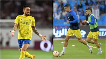 Alex Telles and Cristiano Ronaldo are teammates at Al Nassr in the Saudi Pro League.