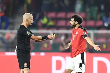 2021 african cup of nations, final, afcon, cameroon, victor gomes, mohamed salah, egypt, senegal, liverpool, sadio mane, olembe stadium, yaounde, south africa, referee, chief justice of south africa, social media, google news, sports brief, keba mothoagae