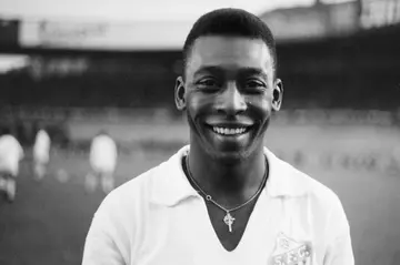 Pele, pictured in 1961, was lauded as the King of Football by media across the globe following his death