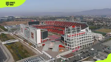 A general overall aerial view of Levi's Stadium