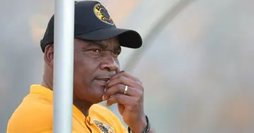 Molefi Ntseki looks on during a Kaizer Chiefs game.