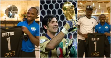 Legendary, Italian, Goalkeeper, Gianluigi Buffon, Gifts, Sierra Leone, AFCON, Hero, Mohamed Kamara, Signed, Jersey