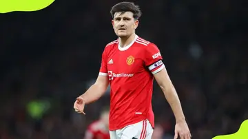 Harry Maguire during Manchester United match vs Brighton