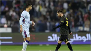 Cristiano Ronaldo, Lionel Messi, PSG, Riyadh XI, Saudi Arabia.