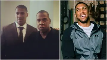 Anthony Joshua feared Jay-Z was going to PUNCH him after asking rap legend for a photo at glamorous Will Smith