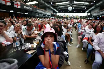 England fans turned out in force to watch the women's World Cup final