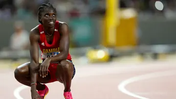 Gina Bass, Gambia, Nigeria, Ghana, African Games, women's, 100-metre, final.