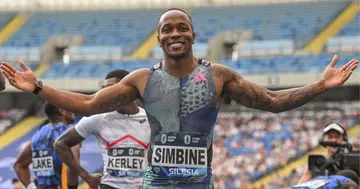 Akani Simbine is confident that he can beat his challengers for the 100 metre title.