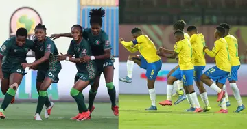 Hasaacas Ladies and Mamelodi Sundowns. SOURCE: Twitter/ @CAFwomen