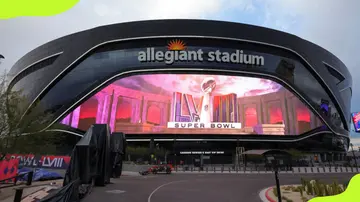 The Allegiant Stadium in Las Vegas, Nevada, is ready for the Super Bowl LVIII