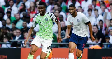 2013 AFCON winner, John Obi Mikel during the international friendly match between England and Nigeria at Wembley Stadium.