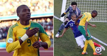 Bafana, South Africa, France, Katlego Mphela, Hugo Broos, International Friendly, No Chance, Soccer