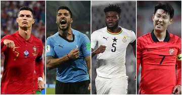 Heung-min Son, Cristiano Ronaldo, Luis Suarez, Edinson Cavani, Uruguay, Federico Valverde, Ghana, Thomas Partey, Mohamed Kudus, South Korea, Portugal, Bernardo SIlva, Qatar 2022