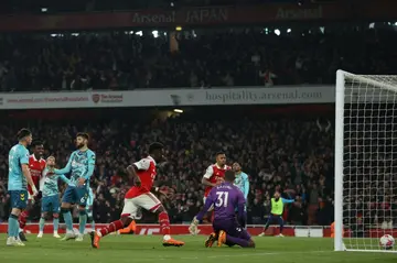 Arsenal's Bukayo Saka scored the equaliser against Southampton