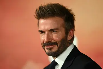 Former Manchester United star David Beckham at the world premiere of the documentary '99'
