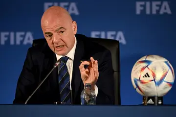 Gianni Infantino was unopposed in the election and remains head of world football's governing body