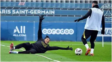 Lionel Messi, Kylian Mbappe, PSG, training