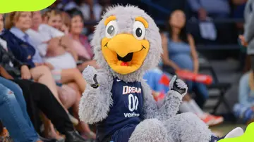 Atlanta Dream's mascot, Star, at the Hank McCamish Pavilion