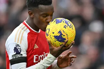 Eddie Nketiah scored a hat-trick for Arsenal against Sheffield United