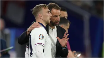 Jarrod Bowen, Gareth Southgate, England, Serbia, AufSchalke Arena, Euro 2024, Germany.