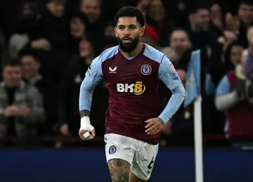 Aston Villa's Brazil midfielder Douglas Luiz