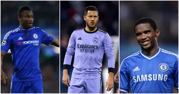 John Obi Mikel, Eden Hazard, Samuel Eto'o, Chelsea, Real Madrid.
