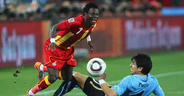 Samuel Inkoom in action for Ghana against Uruguay at the World Cup in South Africa. Credit: Getty Images