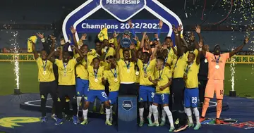 Mamelodi Sundowns with the league title.