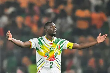 Mali defender Hamari Traore during the Africa Cup of Nations  quarter-final defeat to Ivory Coast on February 3, 2024
